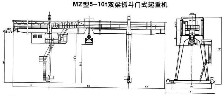 吊钩双梁桥式91抖音在线观看机结构图